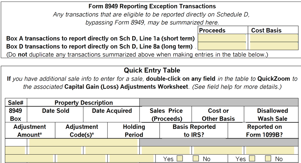 1099-B - Multiple Transactions - How To Summarize? - Intuit Accountants ...