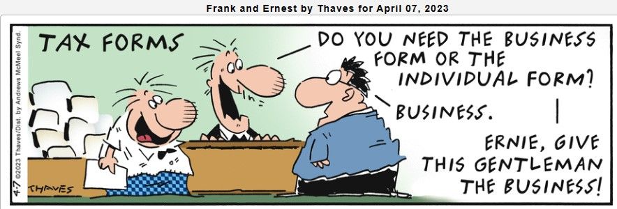 Frank and Ernest by Thaves for April 07, 2023.jpg